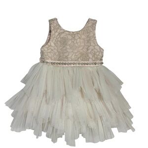 American Princess Cream & Pink Formal Dress